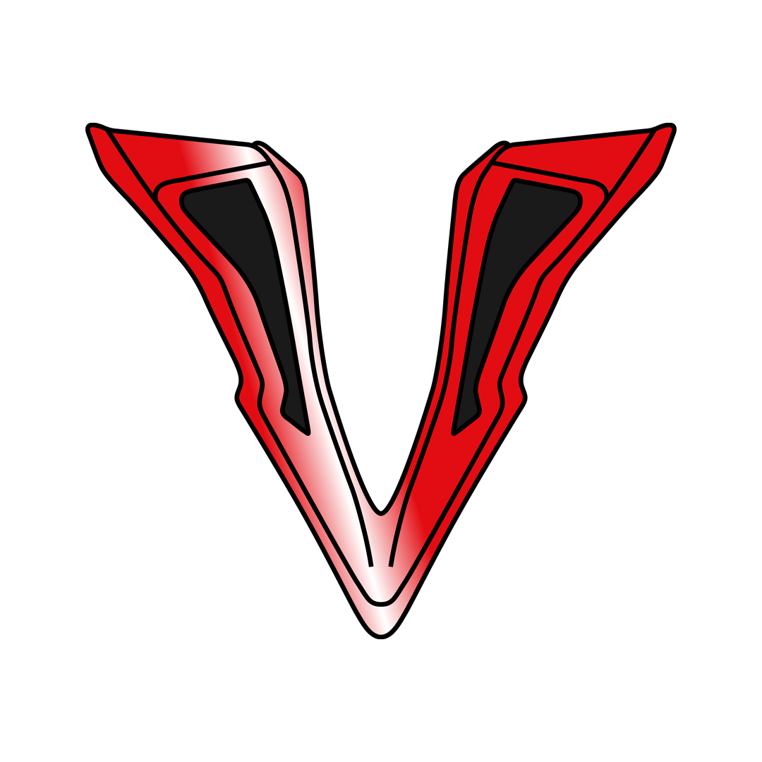 Wraap chin vent Broken blue/red gloss