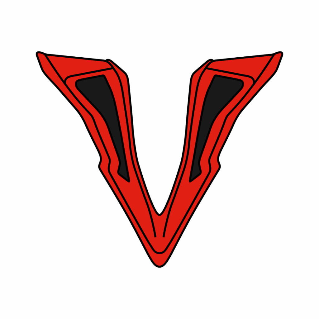 Wraap chin vent Smile red/alien red