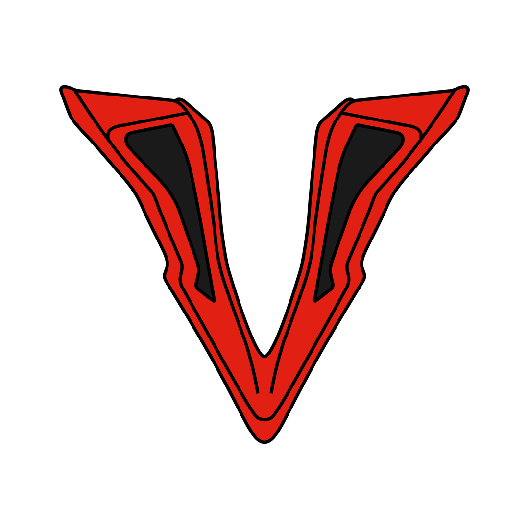 Wraap chin vent Smile red/alien red