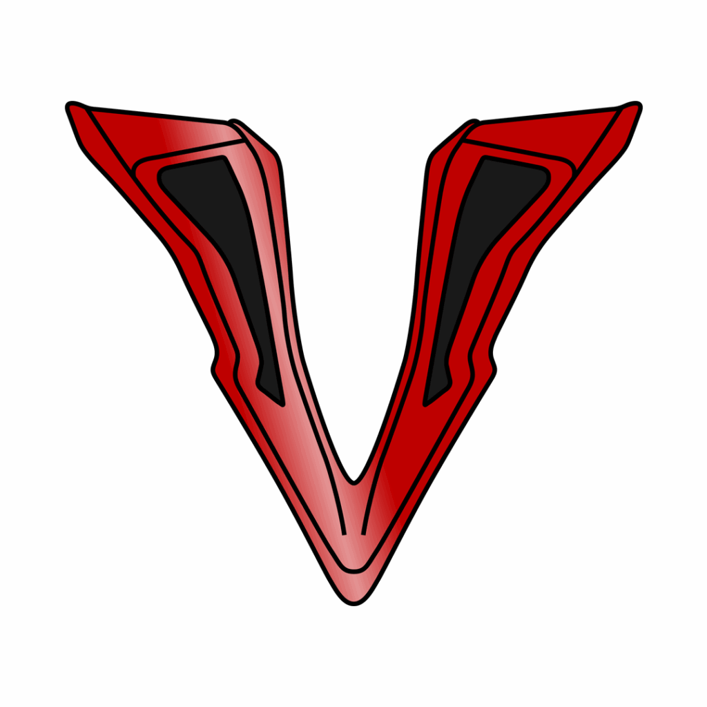 Wraap chin vent Idol red/blue gloss