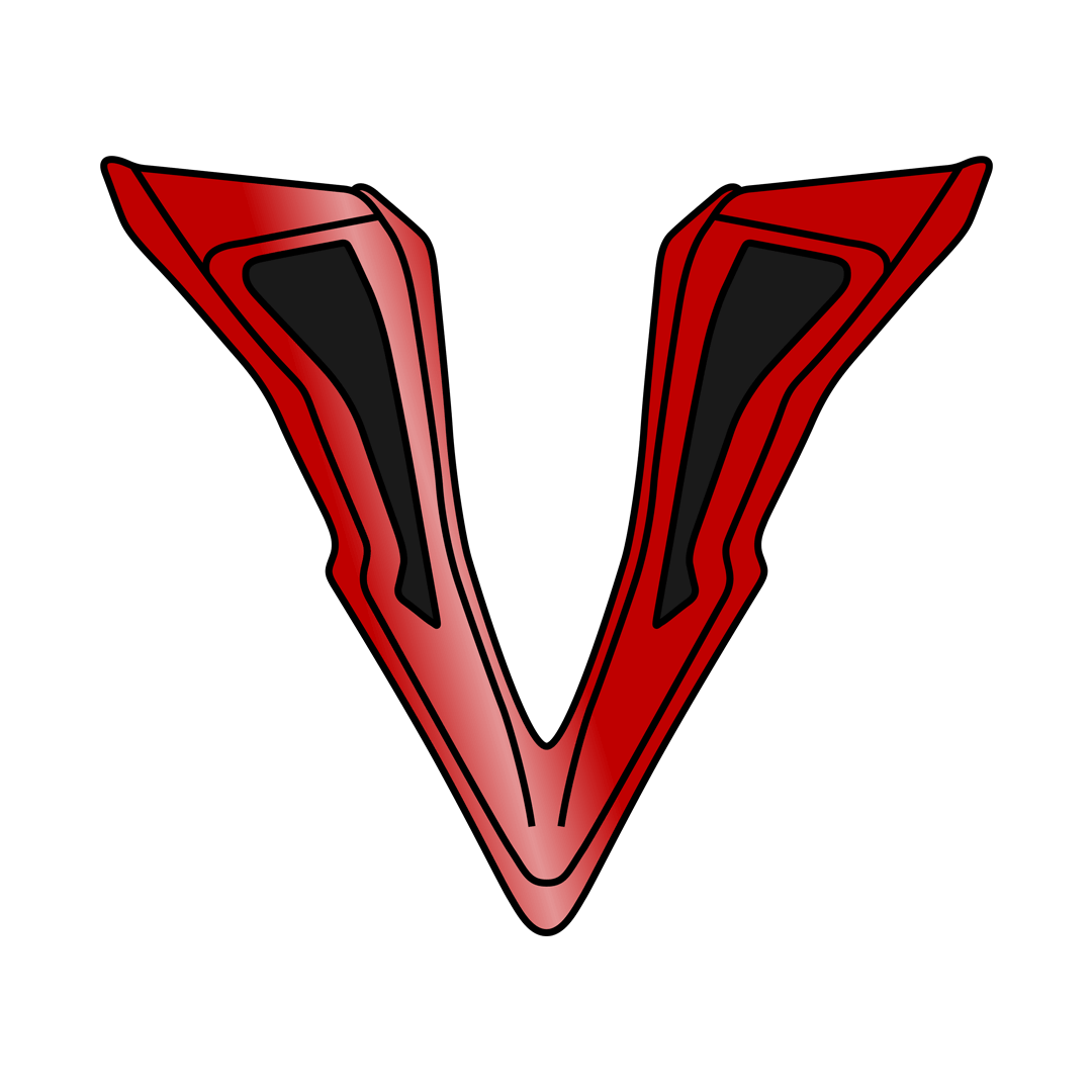 Wraap chin vent Idol red/blue gloss