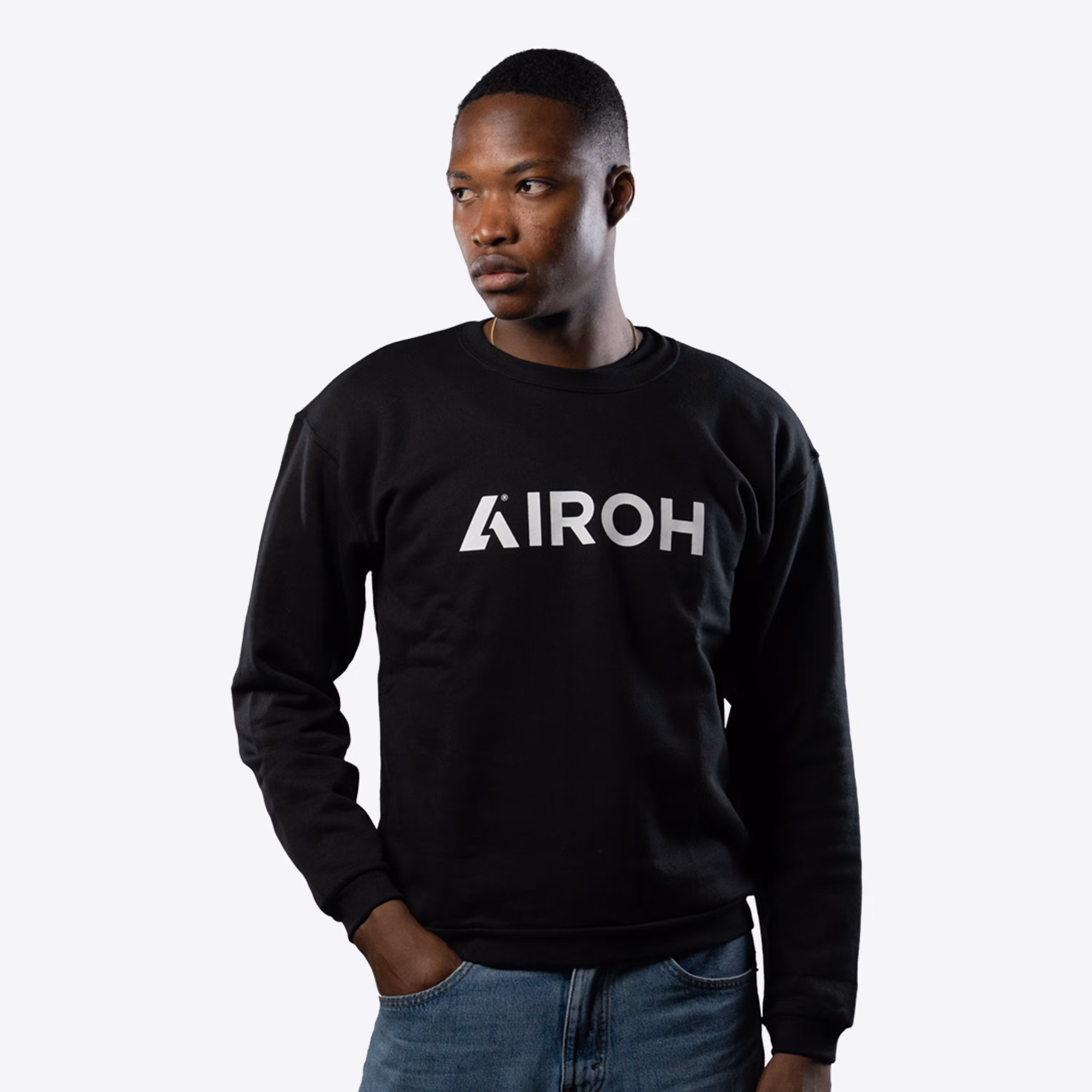 AIROH HOODIE BLACK
