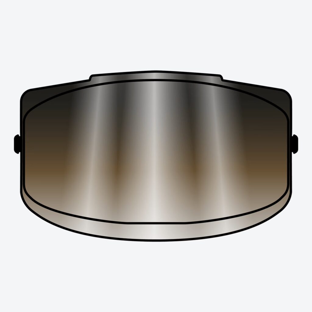 GP550S-GP500 VISOR SILVER MIRRORED
