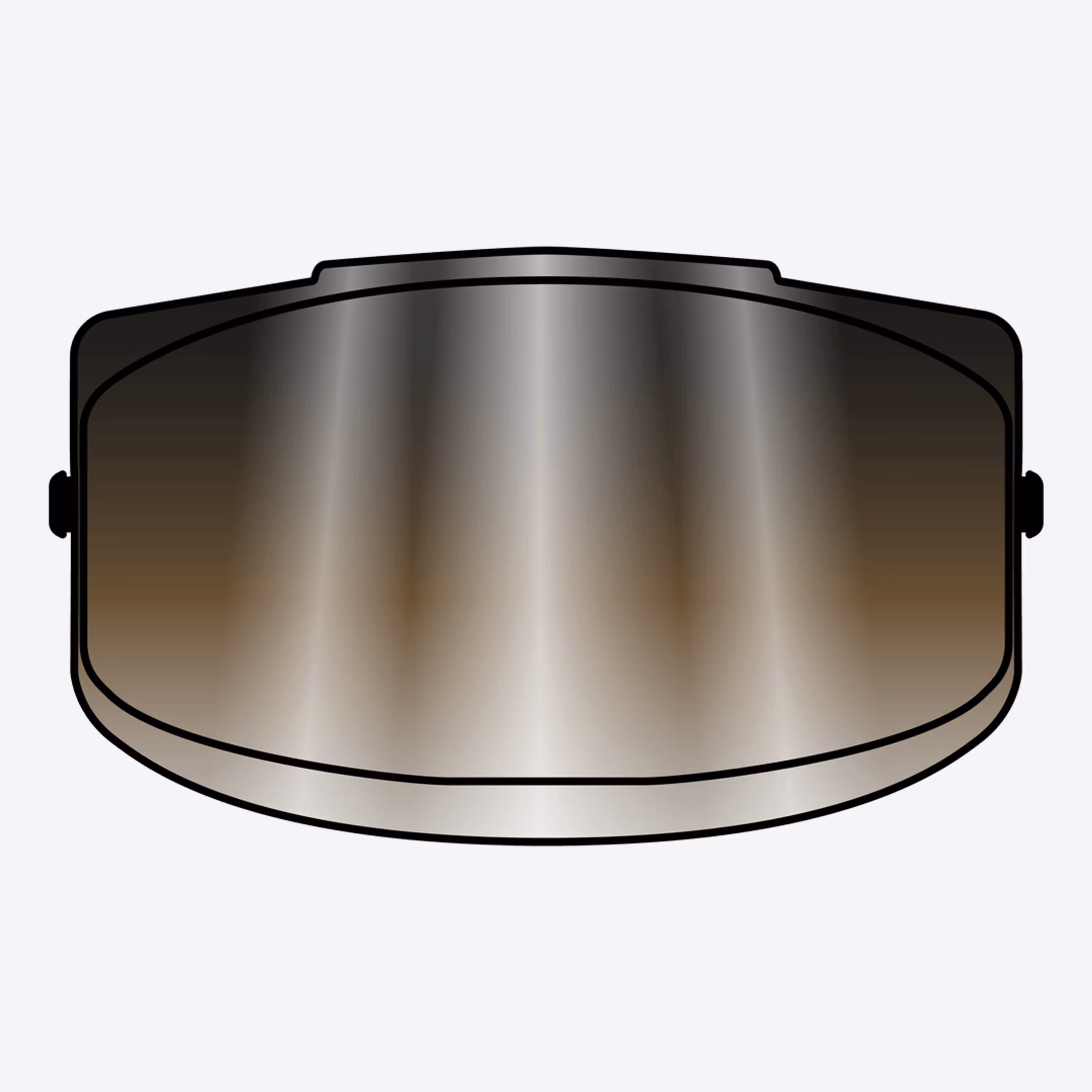 GP550S-GP500 VISOR SILVER MIRRORED