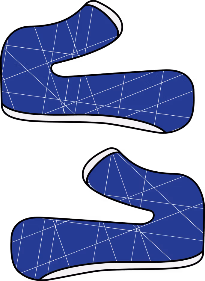 TWIST 2.0 CHEEK PADS blue