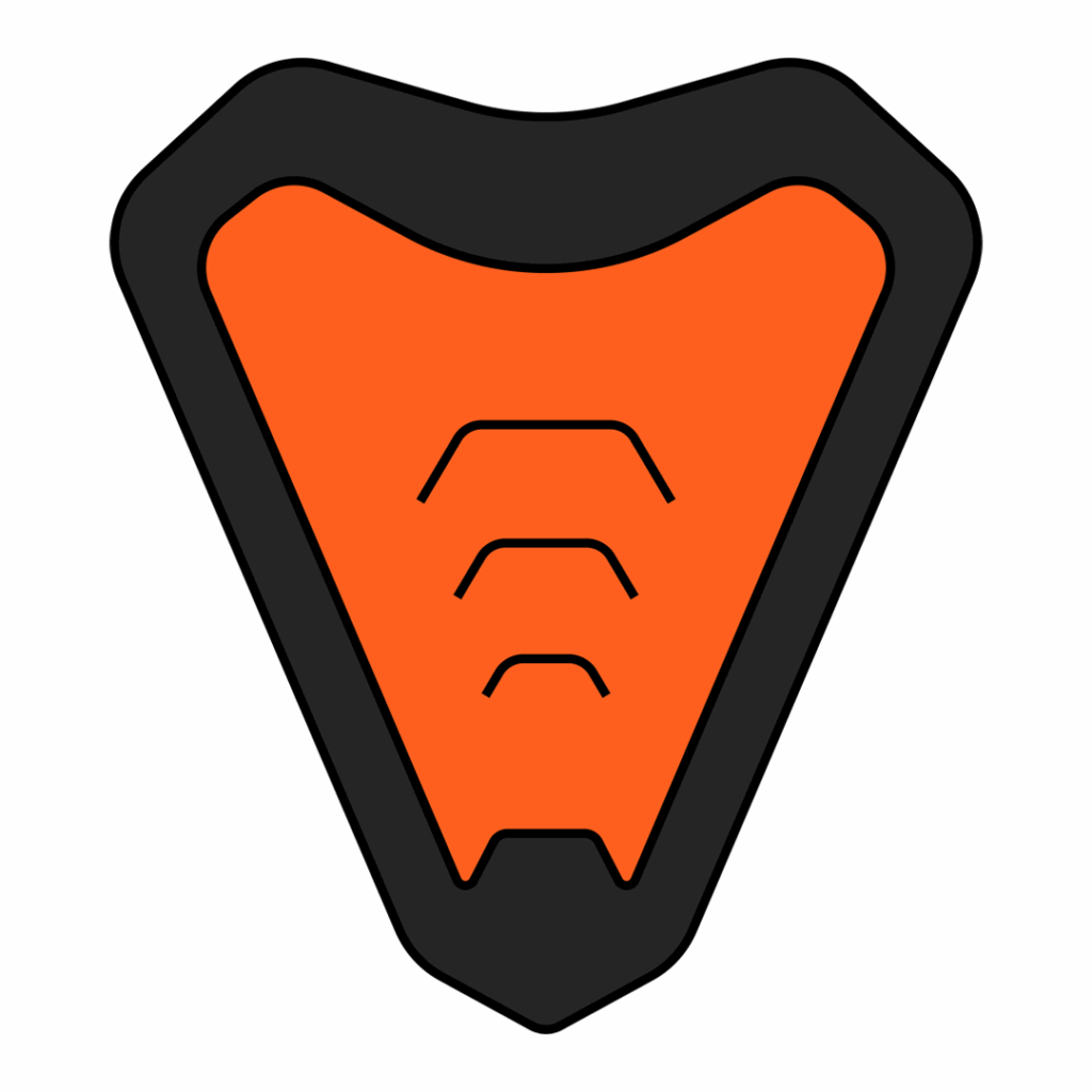 Commander chin vent Orange matt