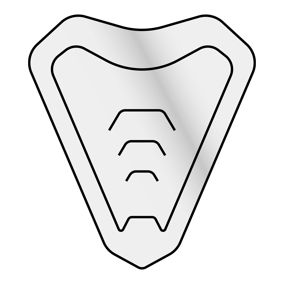 Commander kit chin vent White gloss