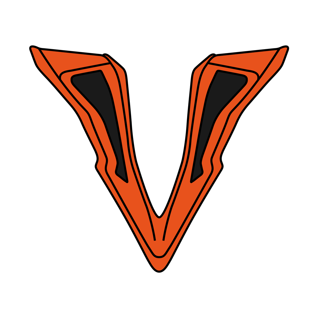 Wraap chin vent Raze orange matt