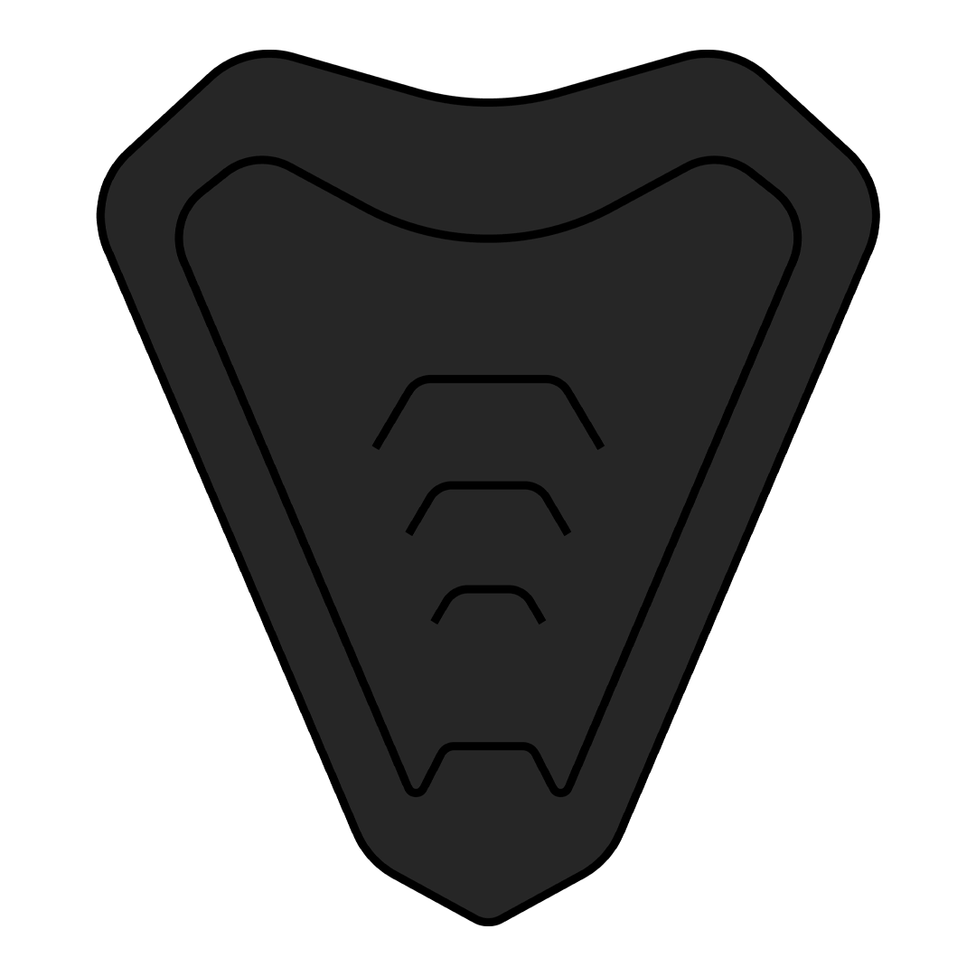 Commander kit chin vent Black matt